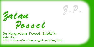 zalan possel business card